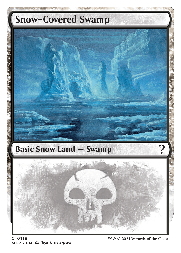 画像1: 『英語版』冠雪の沼/Snow-Covered Swamp (1)