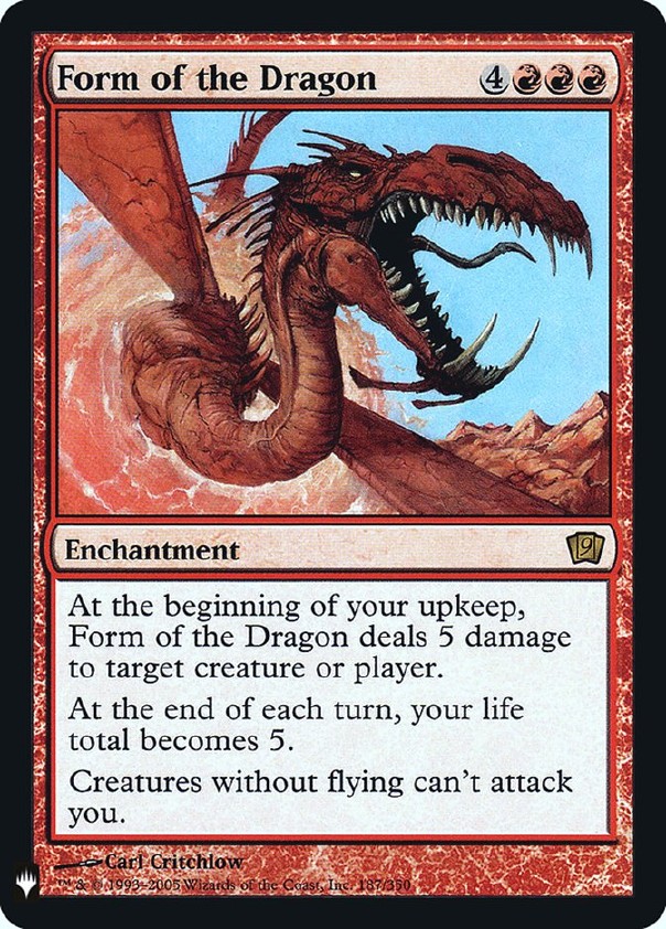 画像1: 『Foil』『英語版』ドラゴン変化/Form of the Dragon (1)