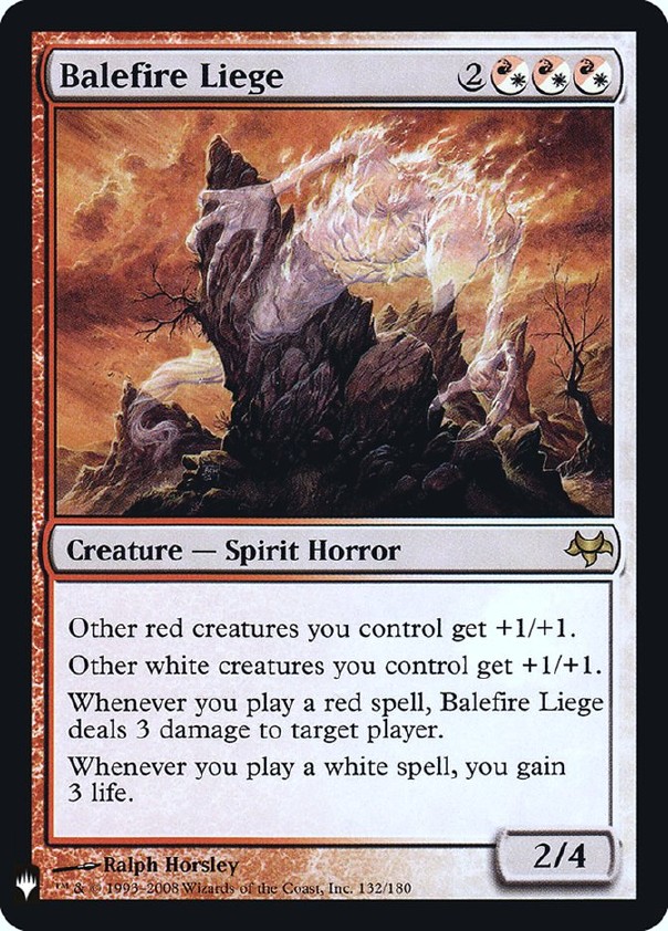 画像1: 『Foil』『英語版』迎え火のしもべ/Balefire Liege (1)