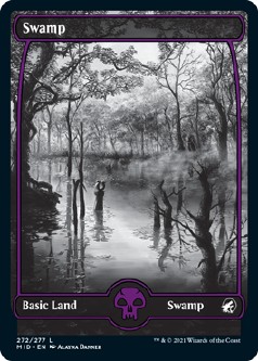 画像1: 【Foil】【日本語版】沼/Swamp (1)