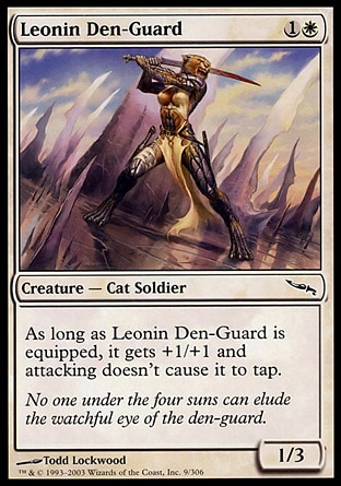 画像1: 【日本語版】レオニンの居衛/Leonin Den-Guard (1)