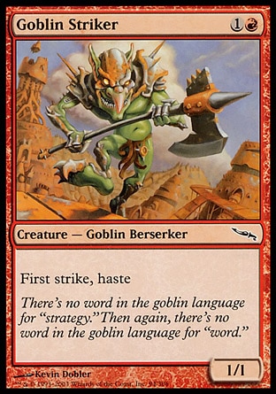 画像1: 『英語版』ゴブリンの打撃者/Goblin Striker (1)