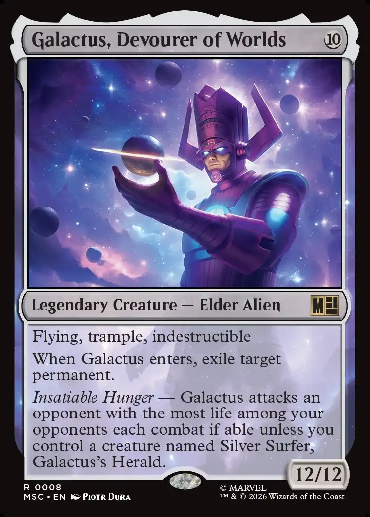 画像1: 『サージFoil』『英語版』世界を喰らうもの、ギャラクタス/Galactus, Devourer of Worlds (1)