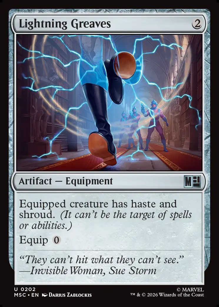 画像1: 『サージFoil』『英語版』稲妻のすね当て/Lightning Greaves (1)