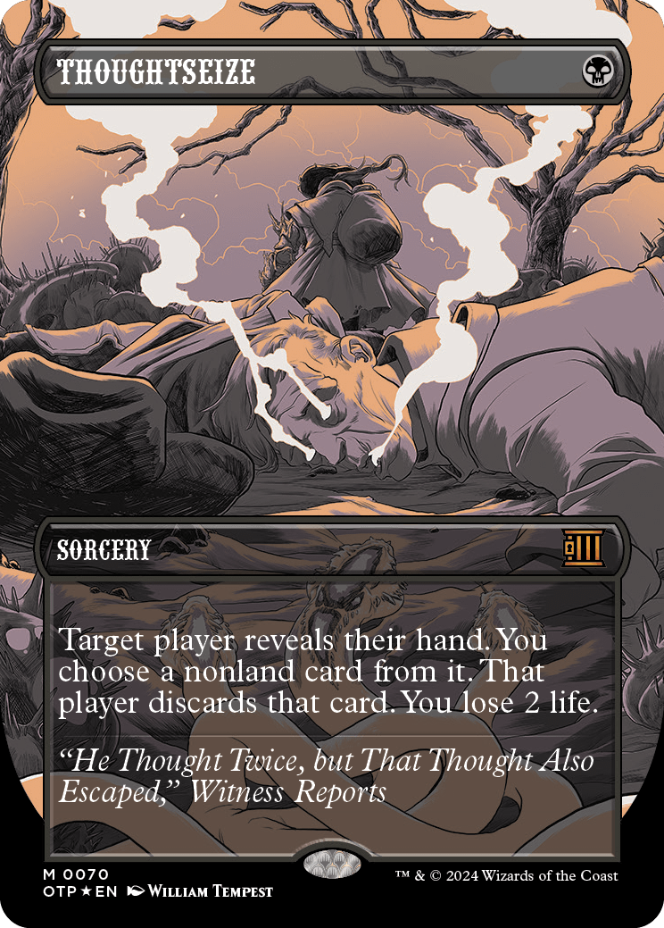 テクスチャーFoil』『英語版』思考囲い/Thoughtseize - アドバンテージ テクスチャーFoil』『英語版』思考囲い/Thoughtseize - アドバンテージ