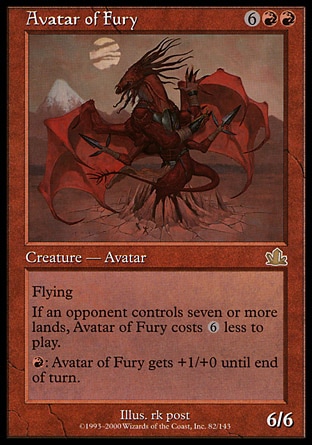 MTG 憤怒の化身　美品 Yahoo!オークション - MTG《憤怒の化身/Avatar of Fury》[PCY