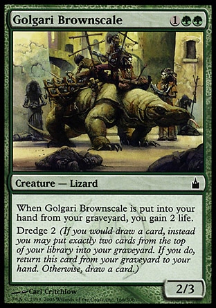 画像1: 『英語版』ゴルガリの茶鱗/Golgari Brownscale (1)