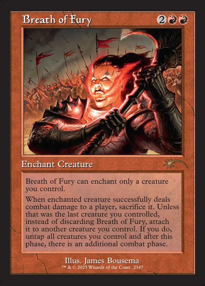 画像1: 『Foil』『英語版』憤怒の息吹/Breath of Fury (1)