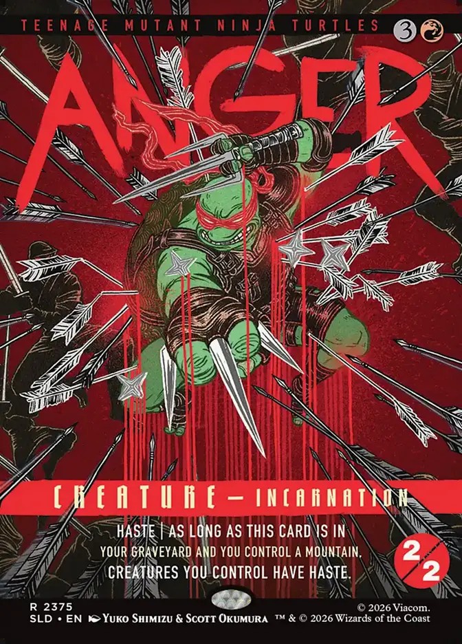 画像1: 『Foil』『英語版』『ボーダーレス』憤怒/Anger (1)