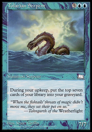 画像1: 【日本語版】トレイリアの大海蛇/Tolarian Serpent (1)