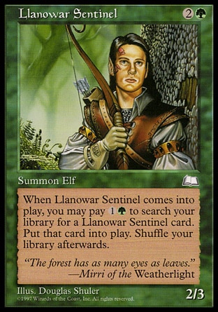 画像1: 『英語版』ラノワールの歩哨/Llanowar Sentinel (1)